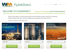 Tablet Screenshot of flyashdirect.com
